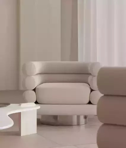 CHEAP MODELZ Utopia armchair Low-poly 3D model