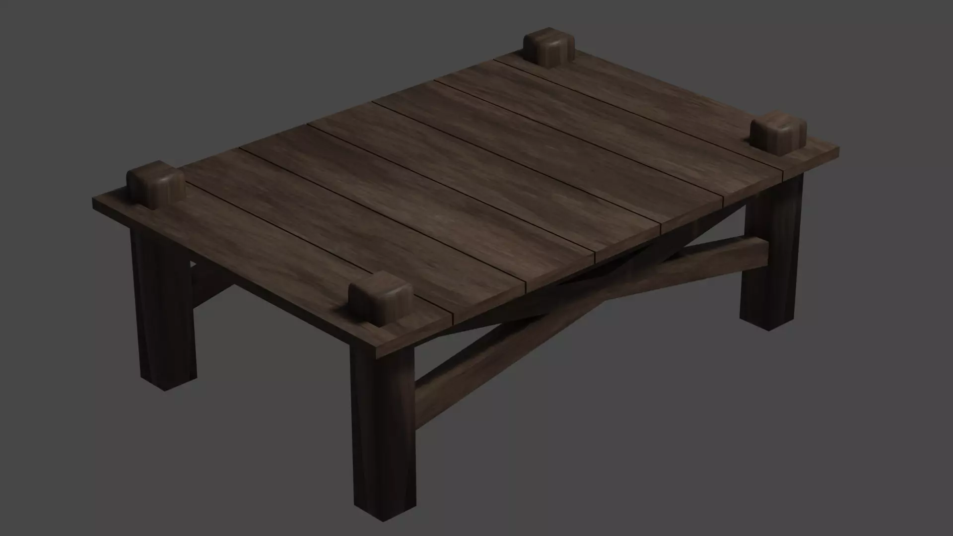 Wooden Dock Free 3D model