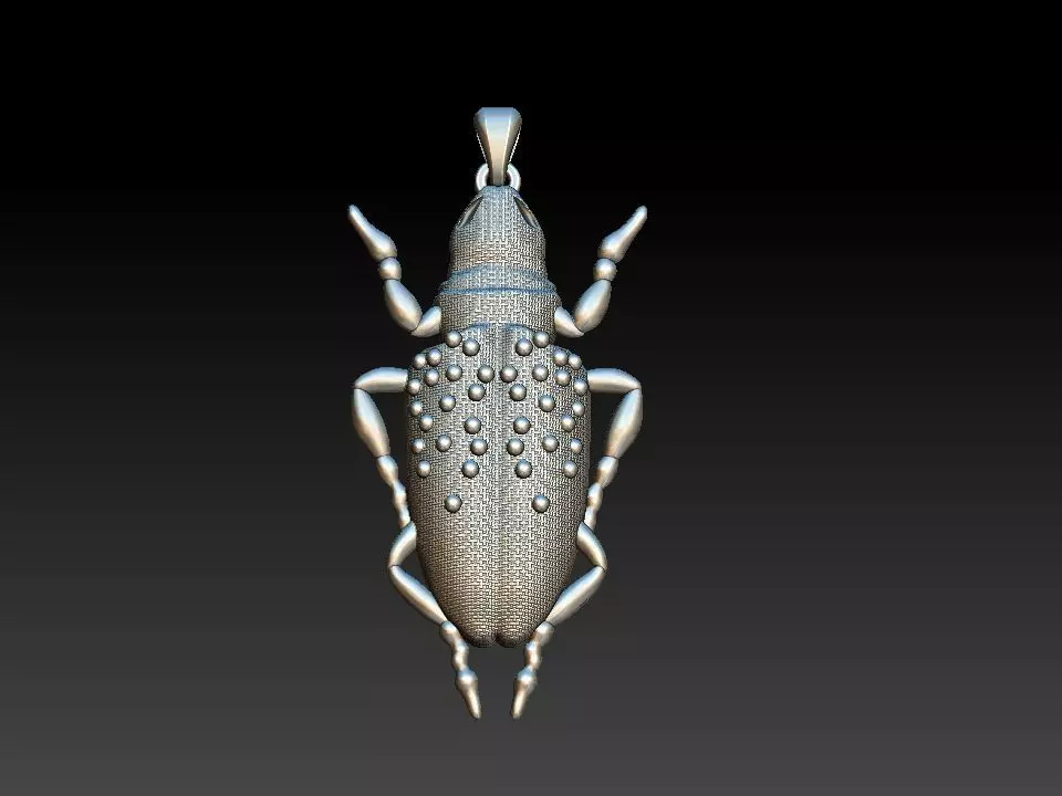 Scarab Pendant 3D print model_0