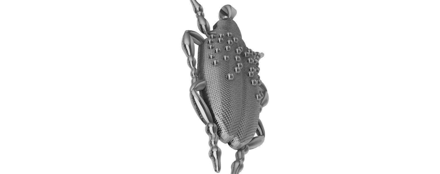 Scarab Pendant 3D print model_17