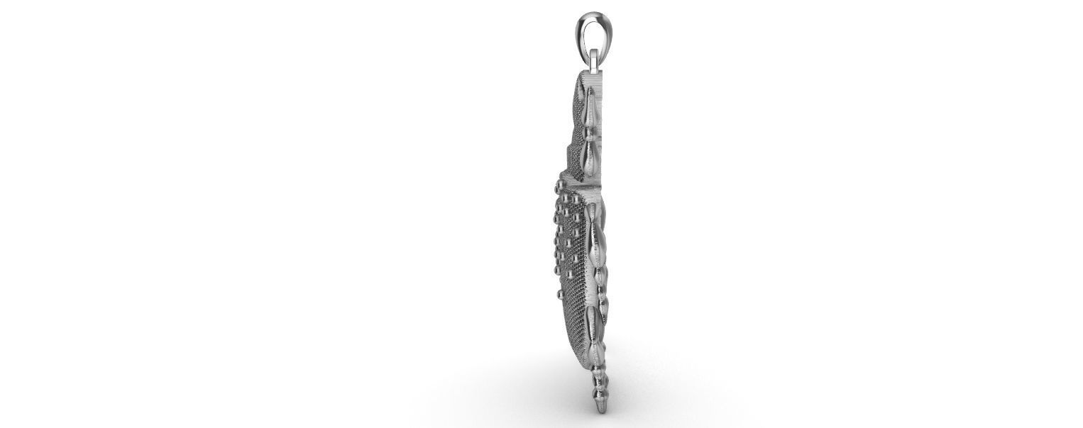 Scarab Pendant 3D print model_9