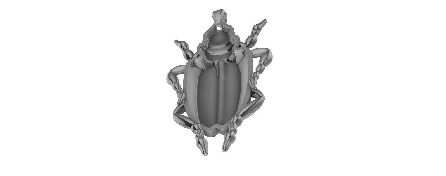 Scarab Pendant 3D print model_19