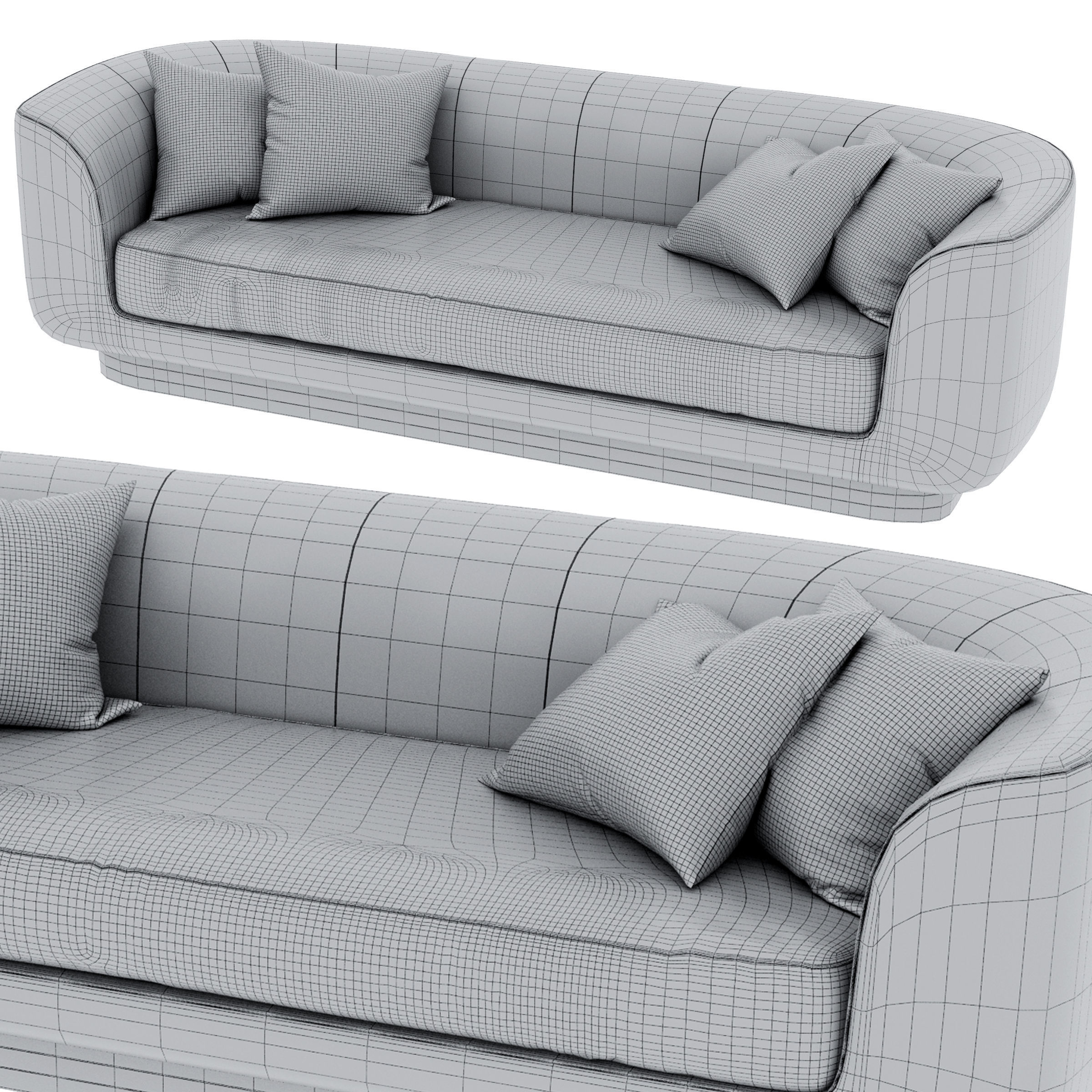 SOFA AUREA by ENNE 3D model_3