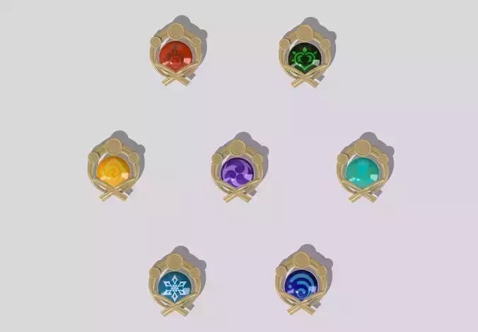 Inazuma Visions Pack Genshin Impact