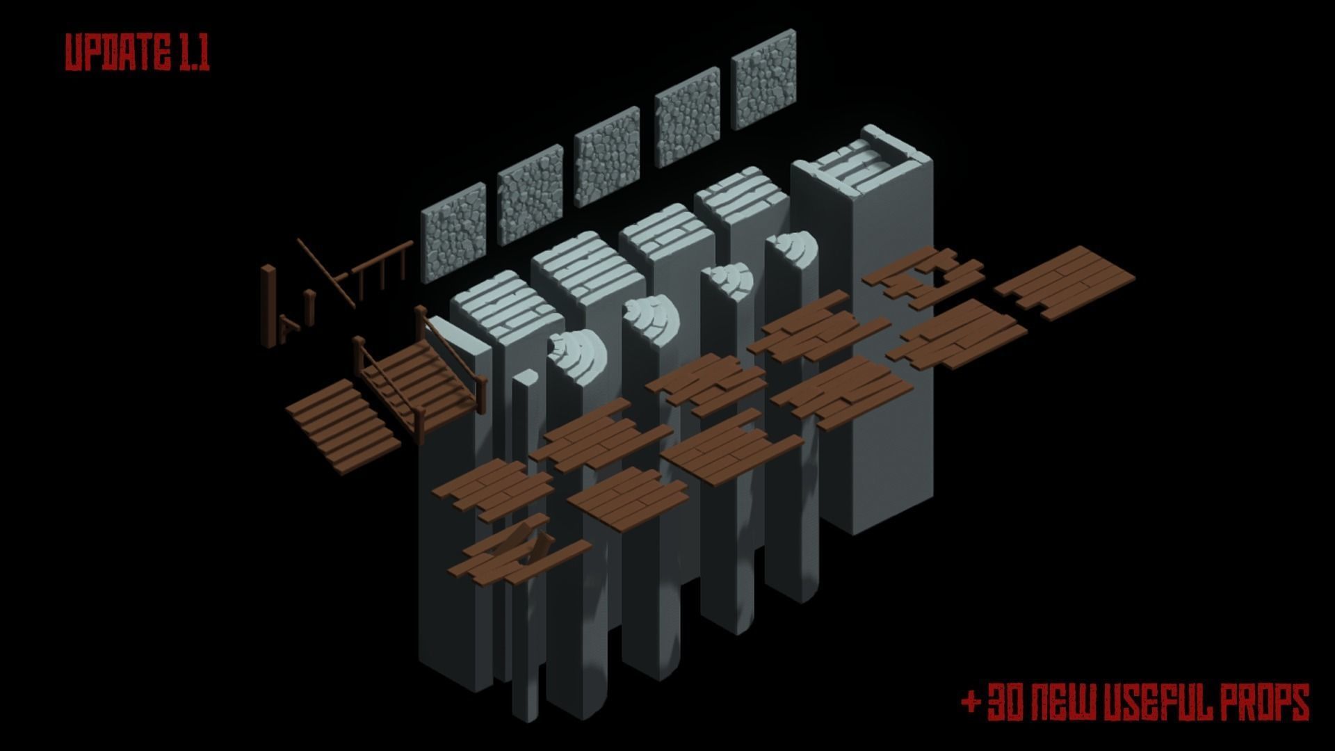 Poly Pack Dungeons and Caves  Low-poly 3D model_2