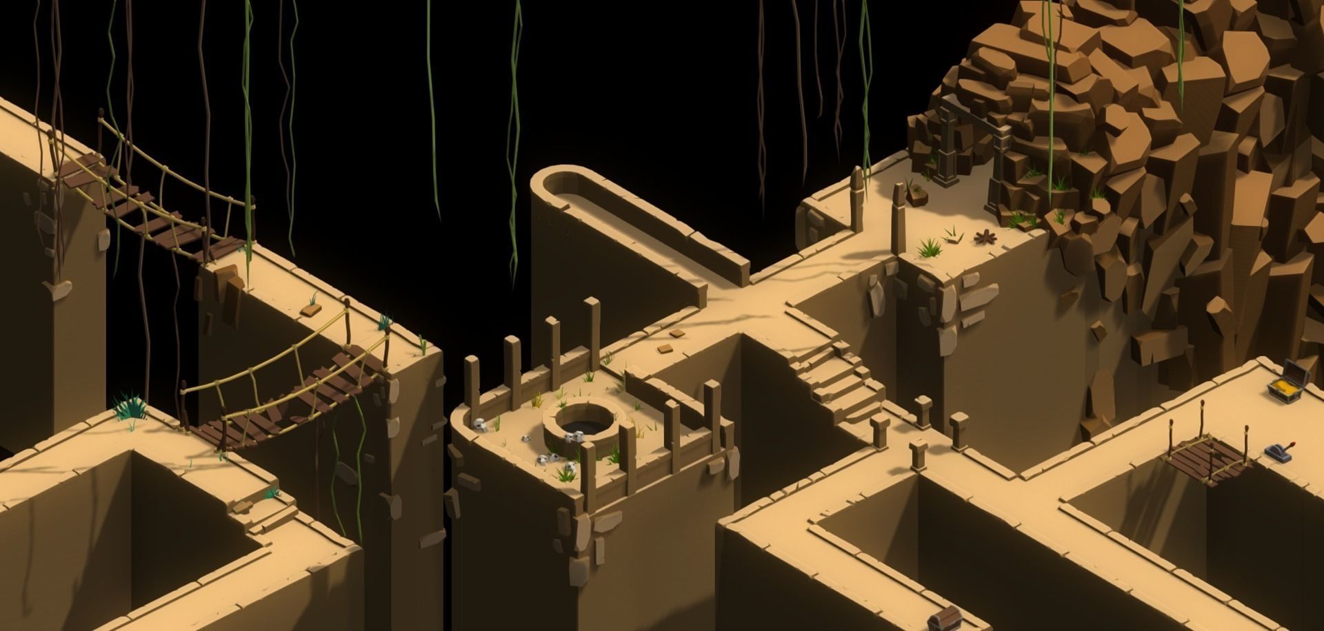 Poly Pack Dungeons and Caves  Low-poly 3D model_4