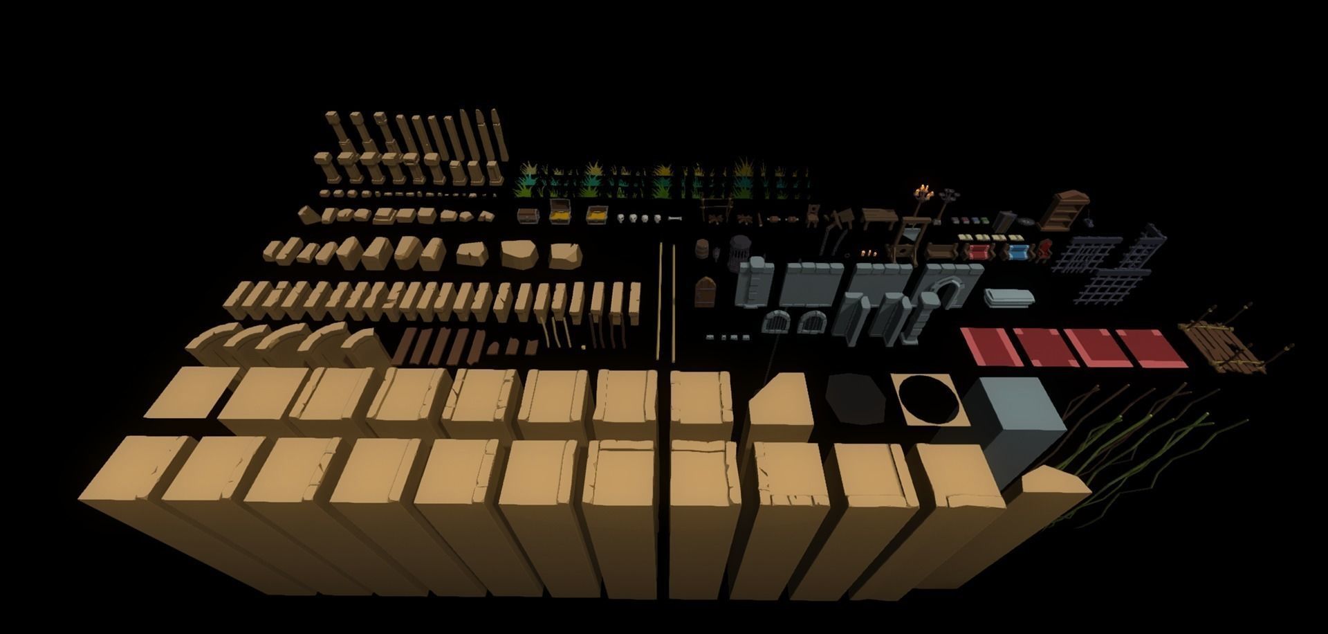 Poly Pack Dungeons and Caves  Low-poly 3D model_9