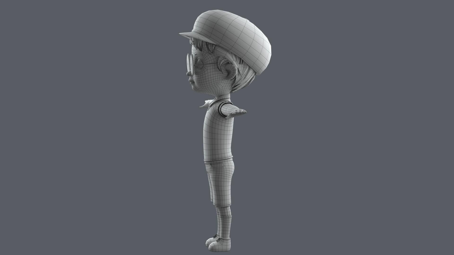 Cartoon Boy Rigged 3D model_25