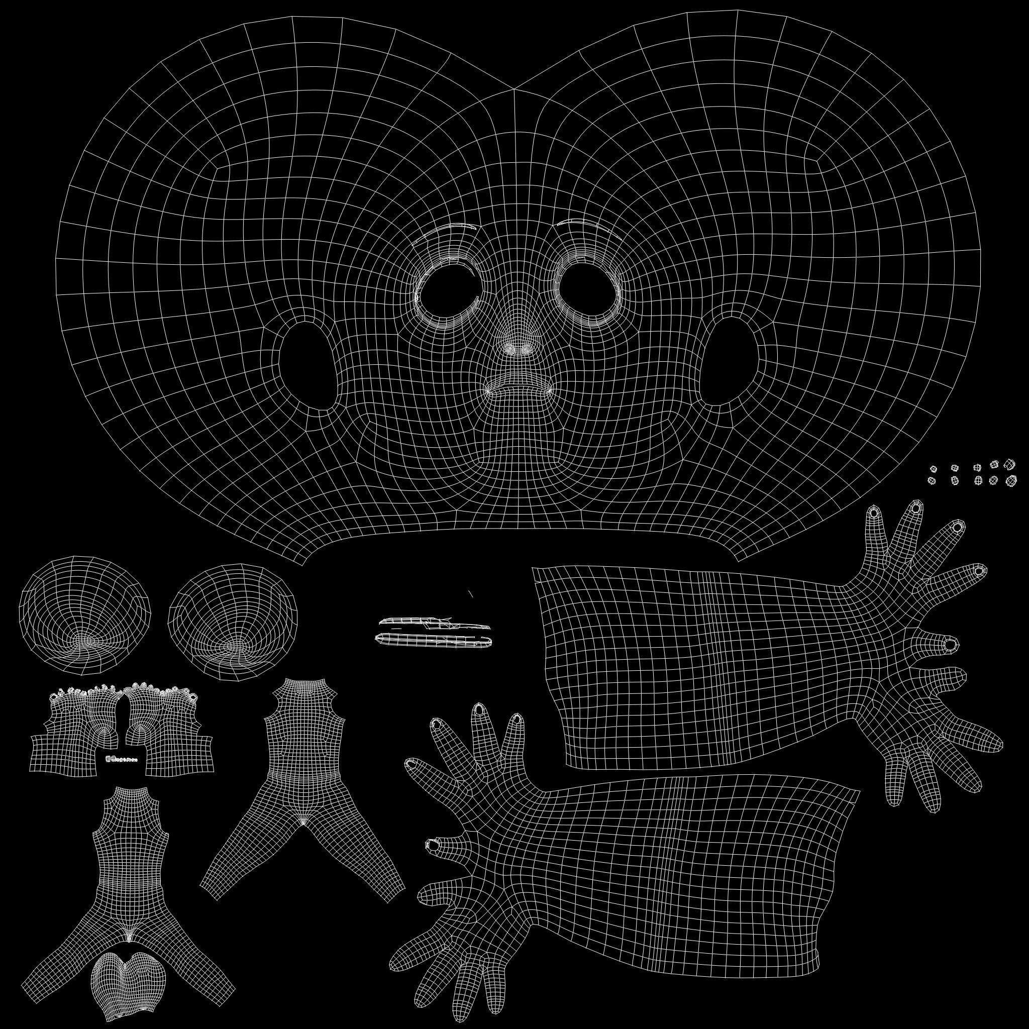 Cartoon Boy Rigged 3D model_33