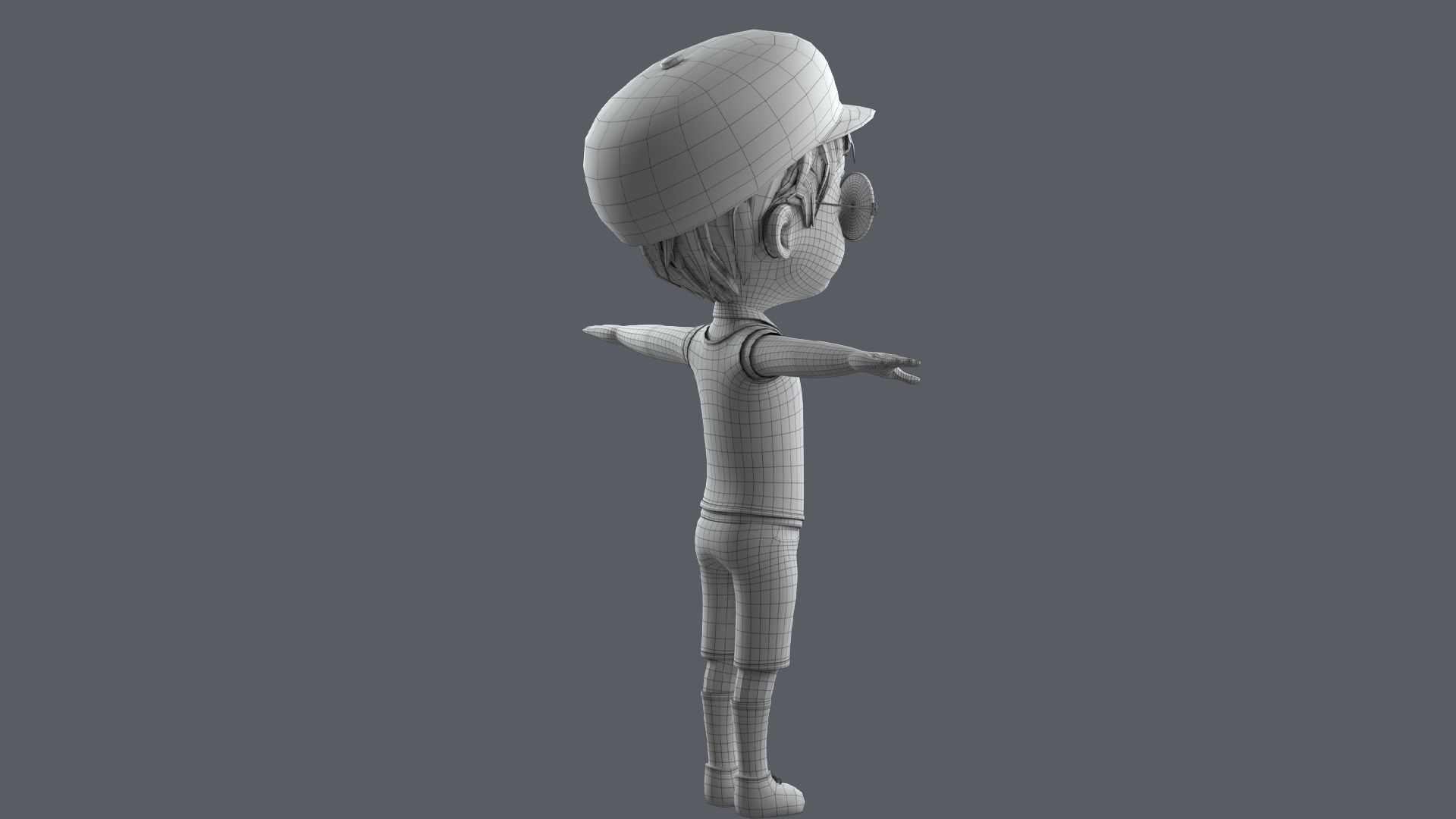 Cartoon Boy Rigged 3D model_22
