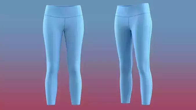 Women Mid-Waisted Leggings 
