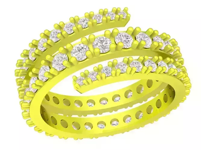 simple diamond women ring 4478