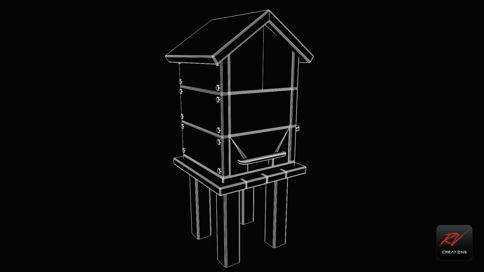 Stylized Beehive UE5  PBR Low-poly 3D model_1