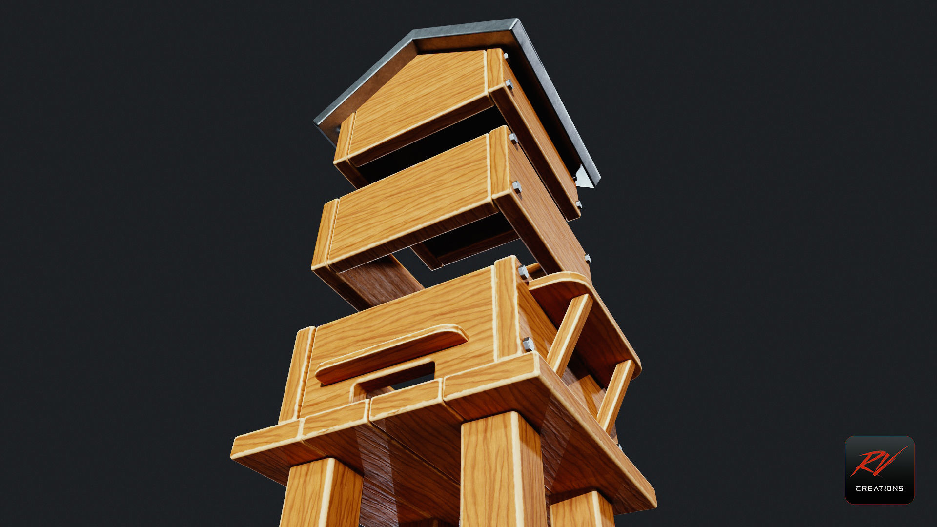 Stylized Beehive UE5  PBR Low-poly 3D model_4