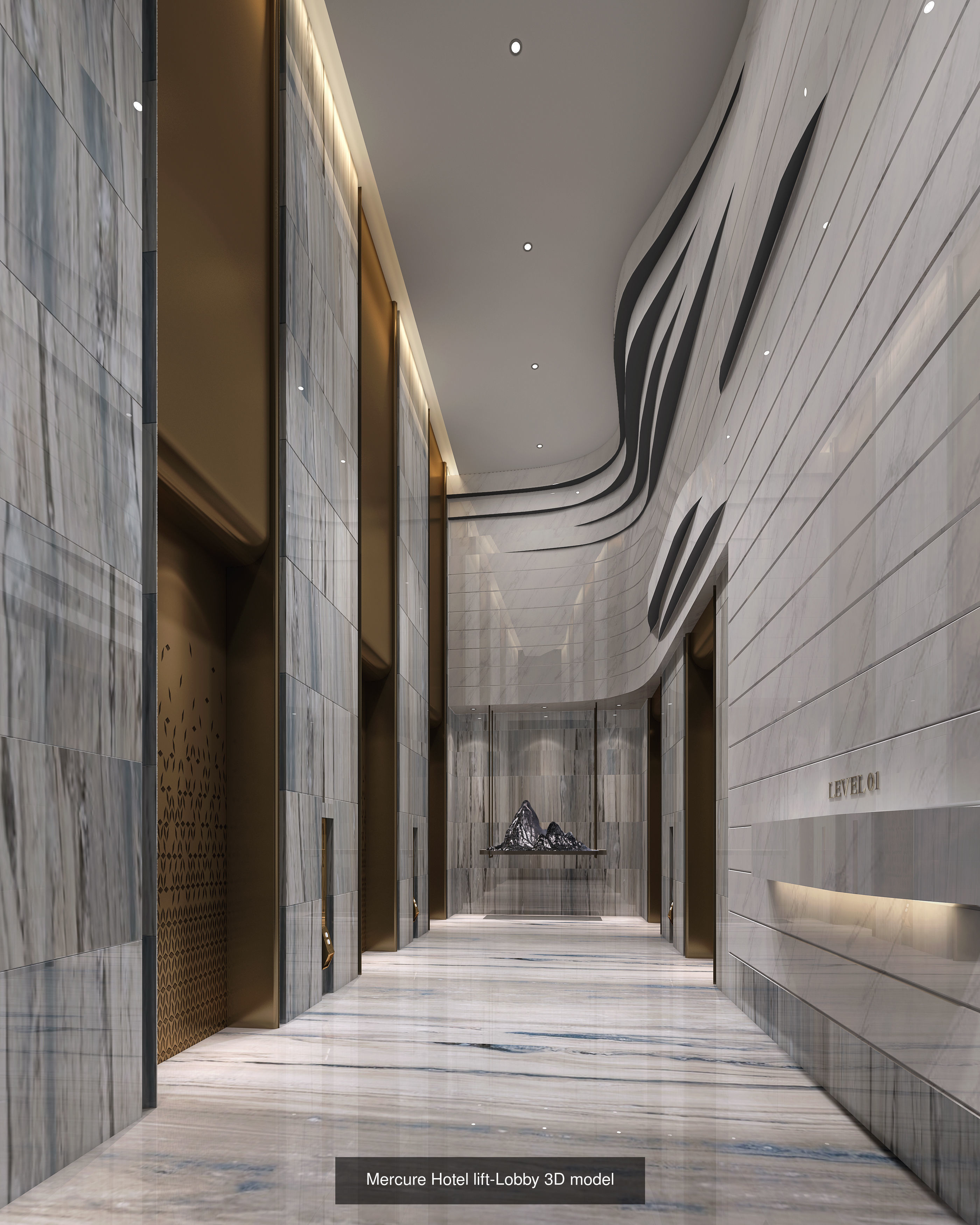 Mercure Hotel Group Hotel Design Proposal Tender 3D Model Collection_4