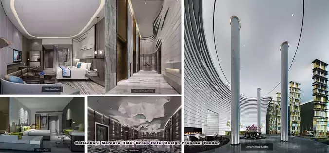 Mercure Hotel Group Hotel Design Proposal Tender 3D Model Collection Mercure Hotel Group Hotel Design Proposal Tender 3D Model Collection