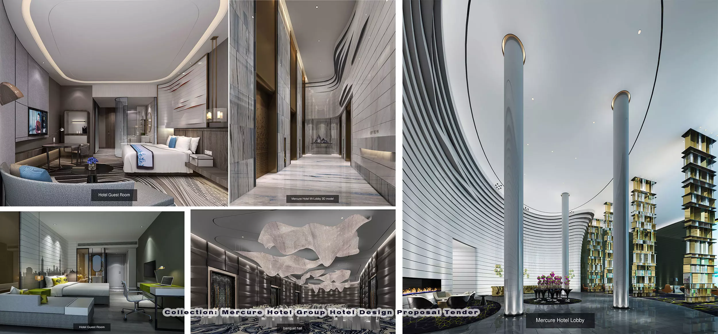 Mercure Hotel Group Hotel Design Proposal Tender 3D Model Collection_0