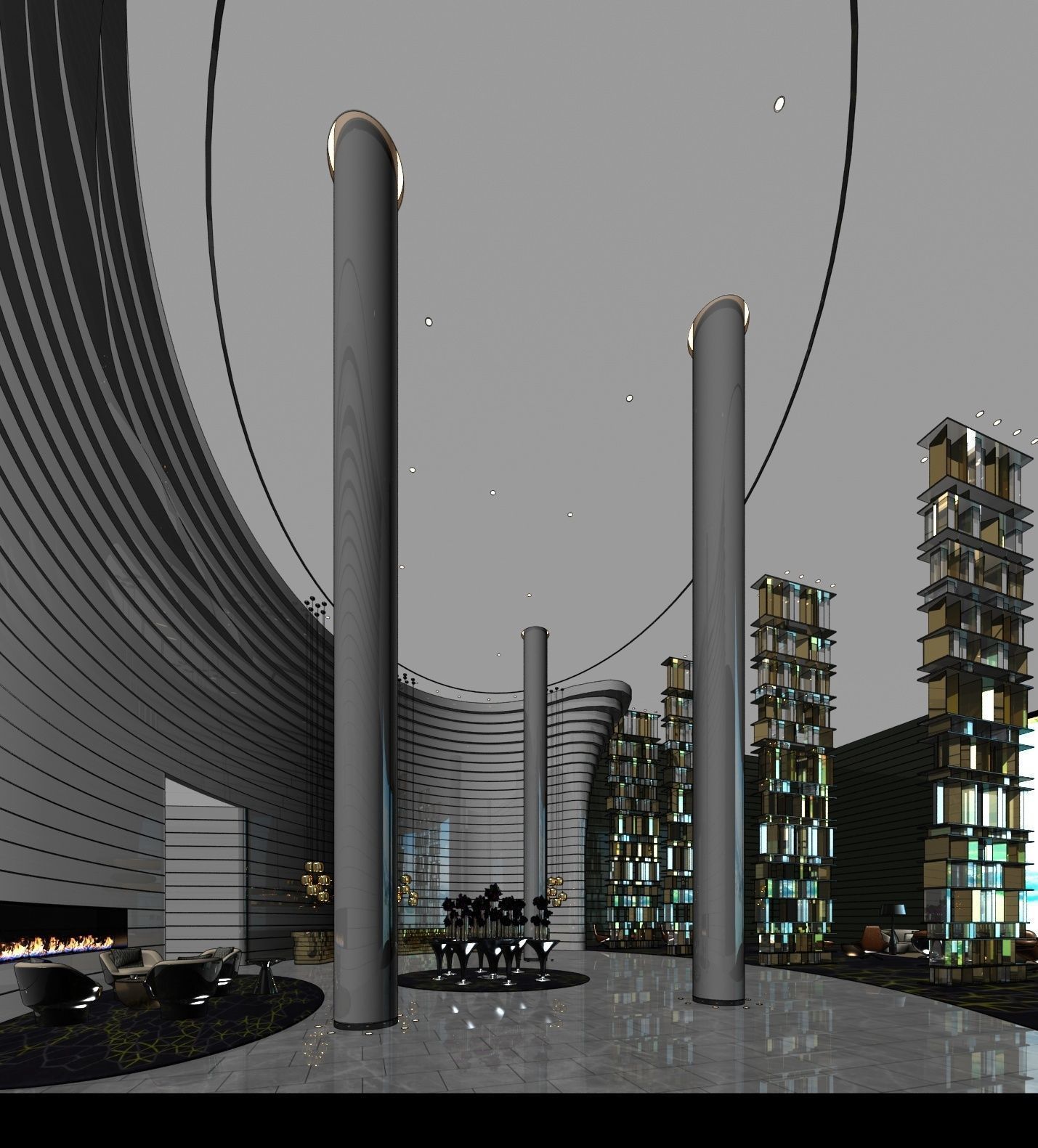 Mercure Hotel Group Hotel Design Proposal Tender 3D Model Collection_2