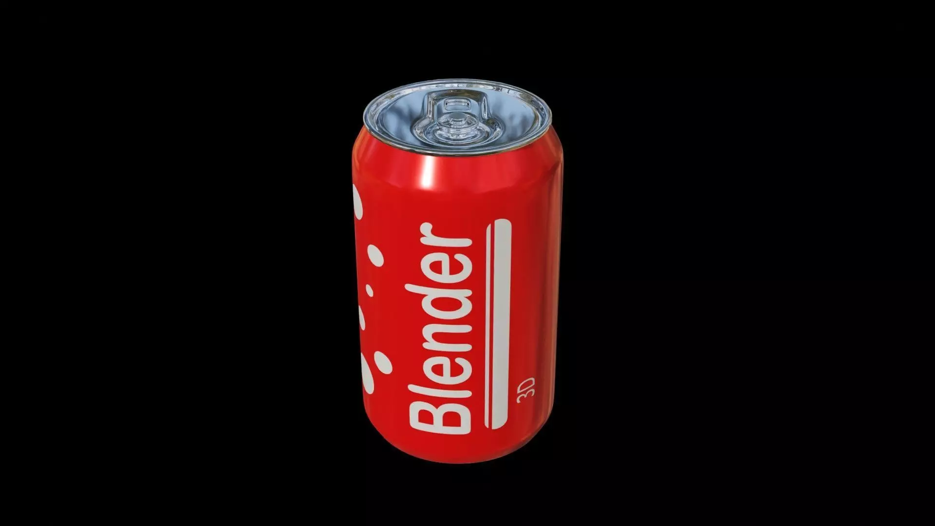3d can cold drink model ready in blender 3D model