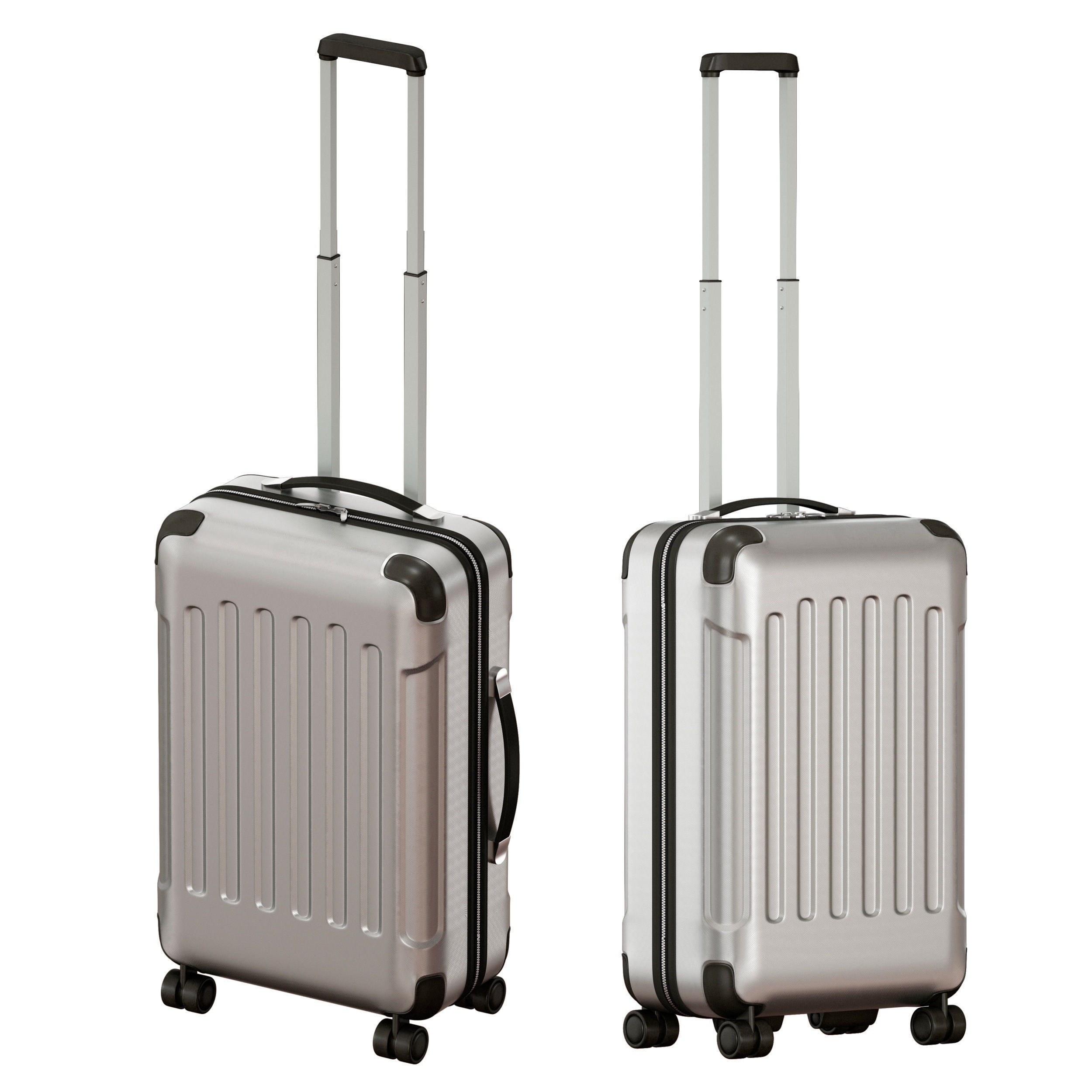 Travel bag suitcase case 3D model_4