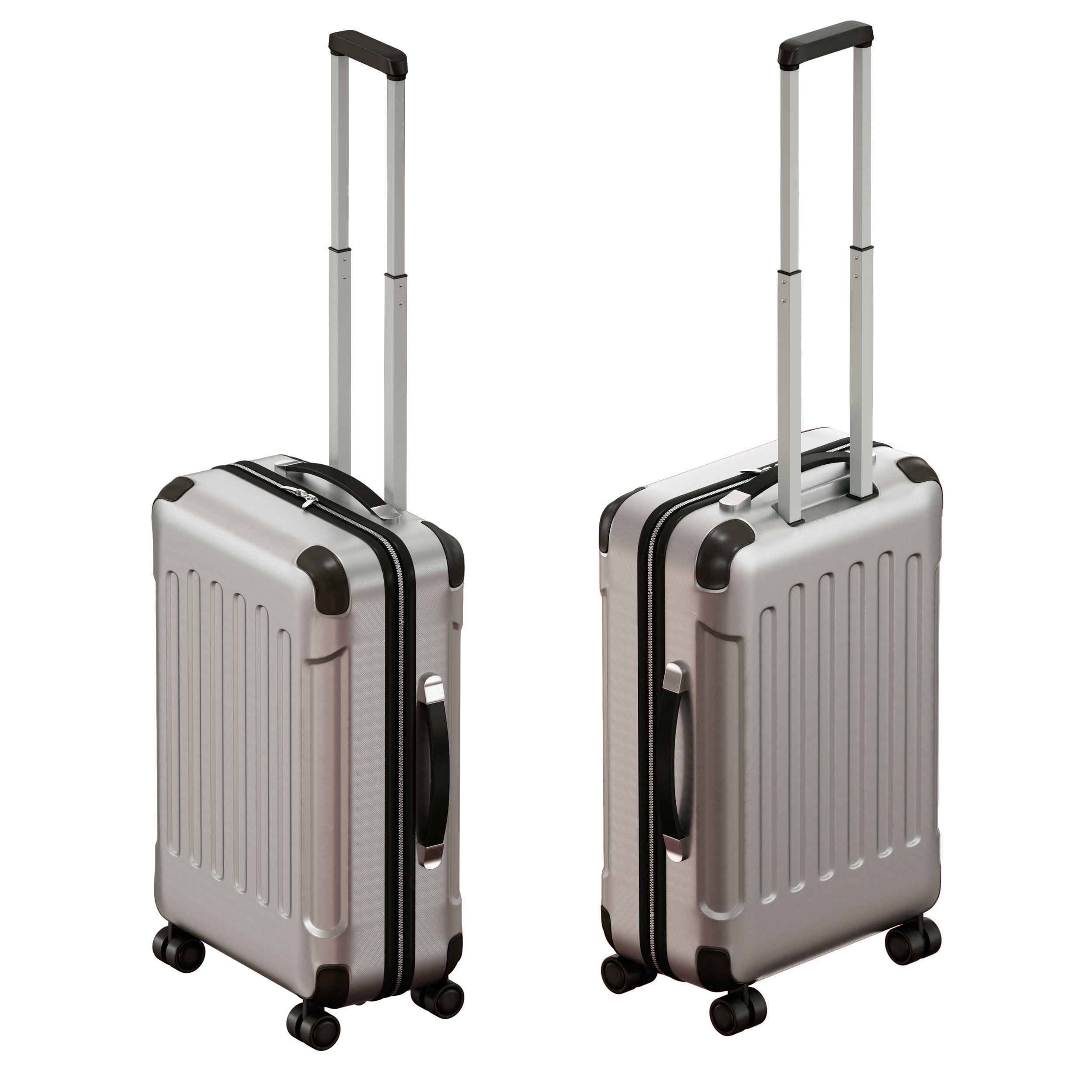 Travel bag suitcase case 3D model_3