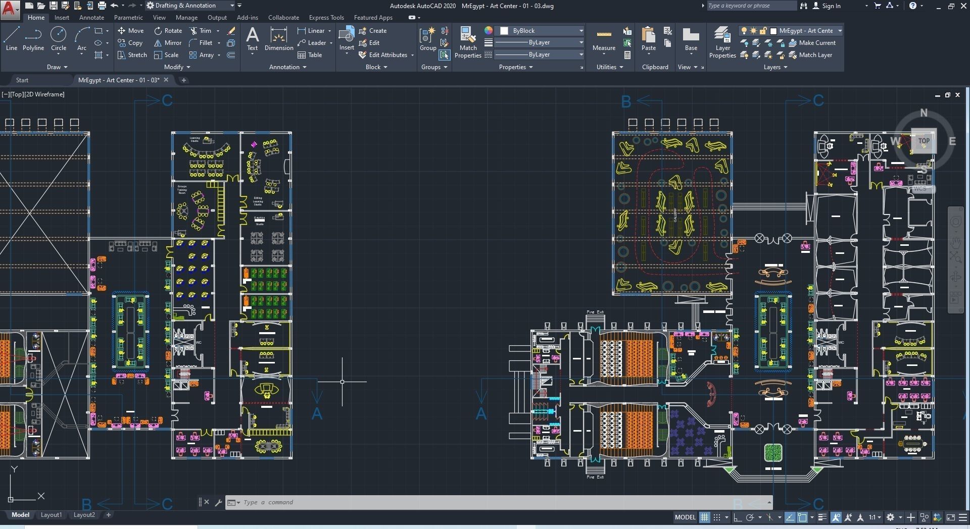 0034 - Art Center - 2021 - 01 - Design 03 - 2D Plans - 3D Files 3D model_19