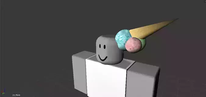 Roblox Hat Ice Cream UGC 3D model