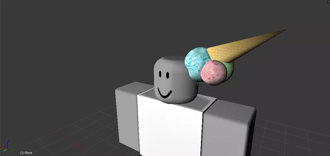 Roblox Hat Ice Cream UGC 3D model_0