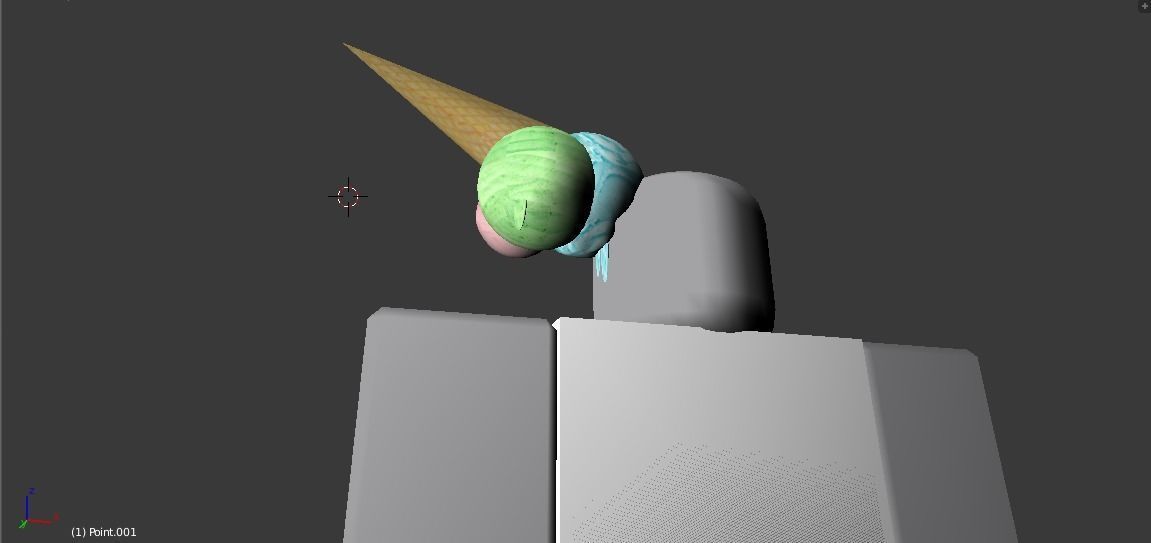 Roblox Hat Ice Cream UGC 3D model_1