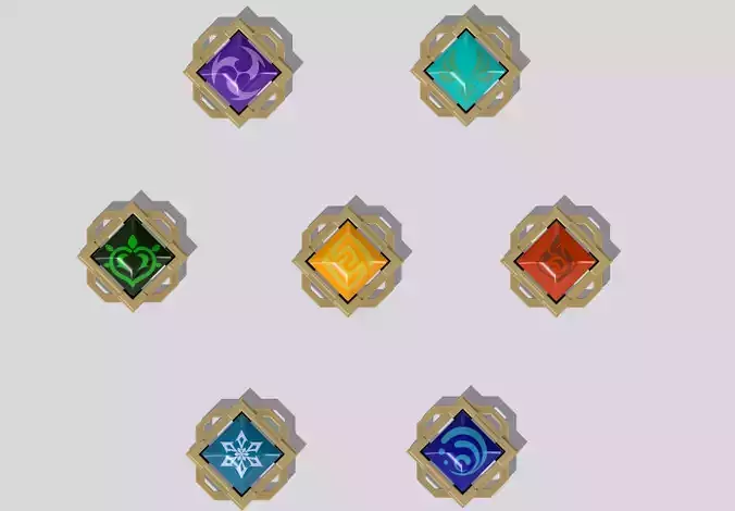 Liyue Visions Pack Genshin Impact