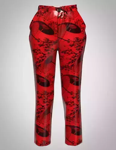 Trouser slack female 3D model Trouser slack female 3D model