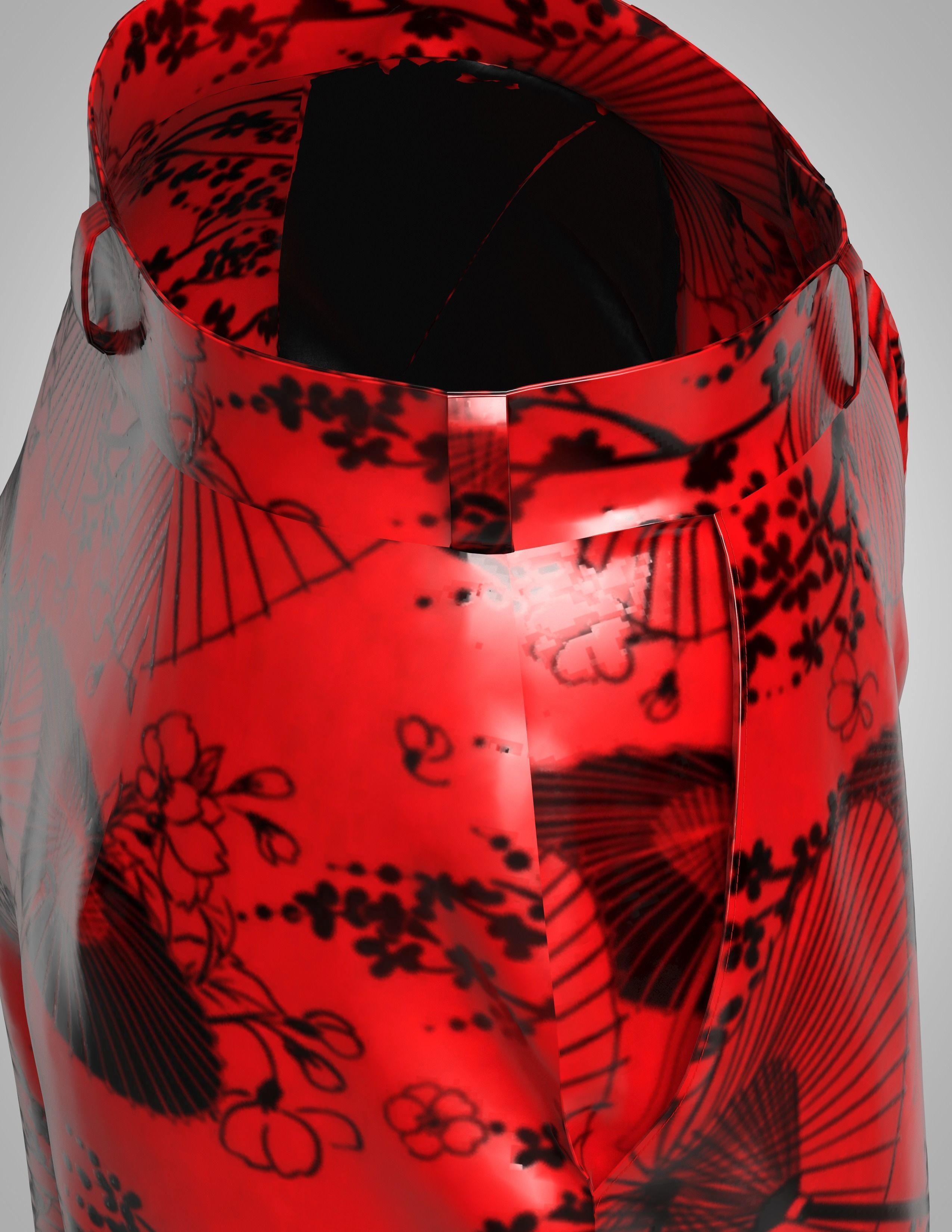 Trouser slack female 3D model_5