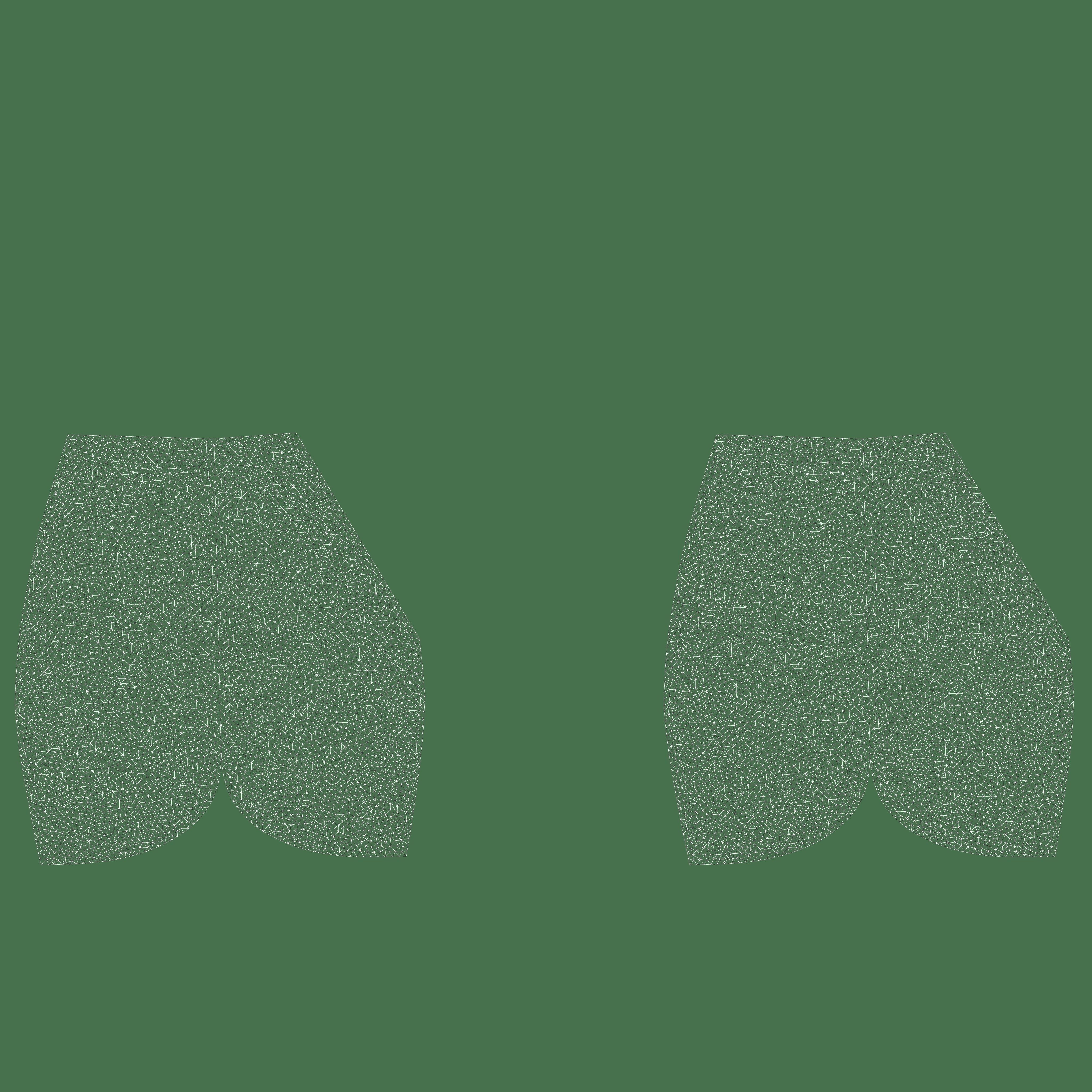 Trouser slack female 3D model_7
