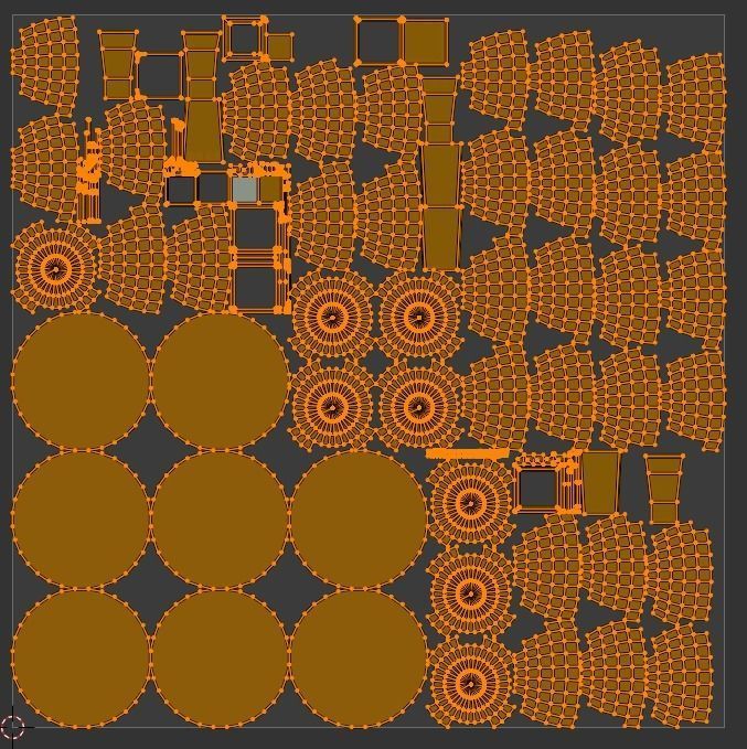 garbage container Low-poly 3D model_6