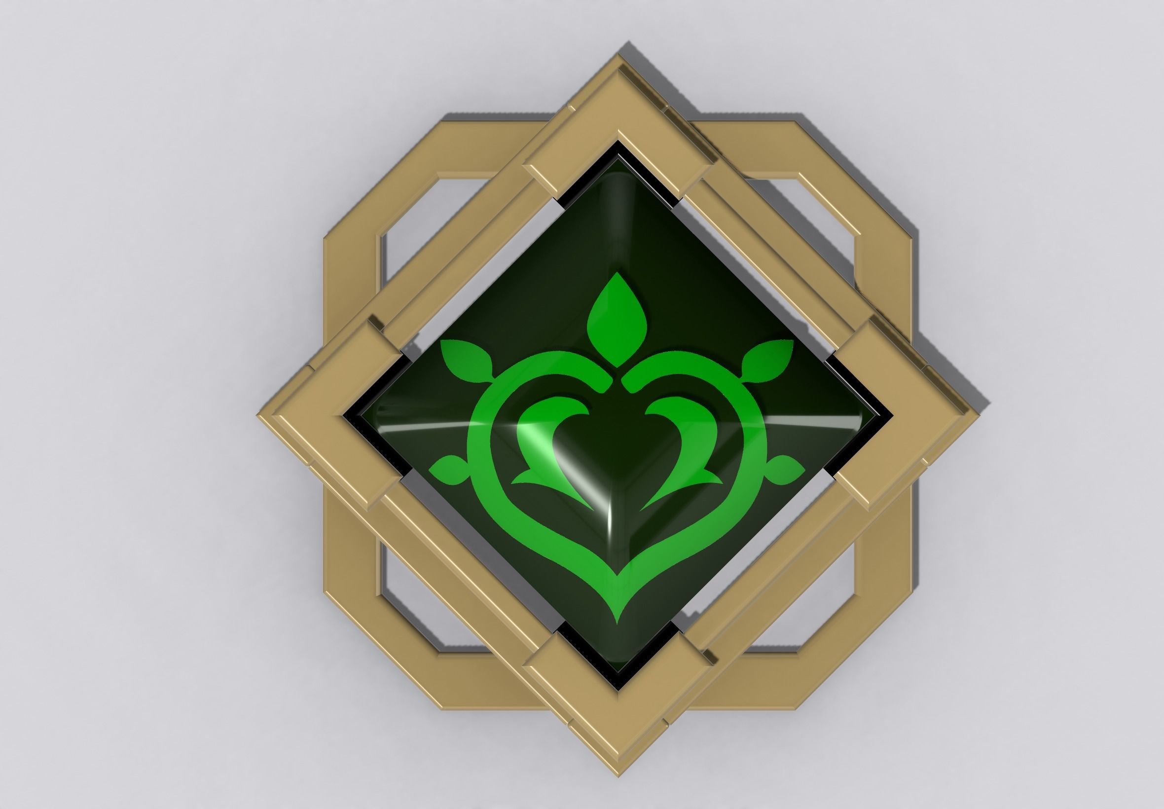 Liyue Dendro Vision Genshin Impact 3D print model_8