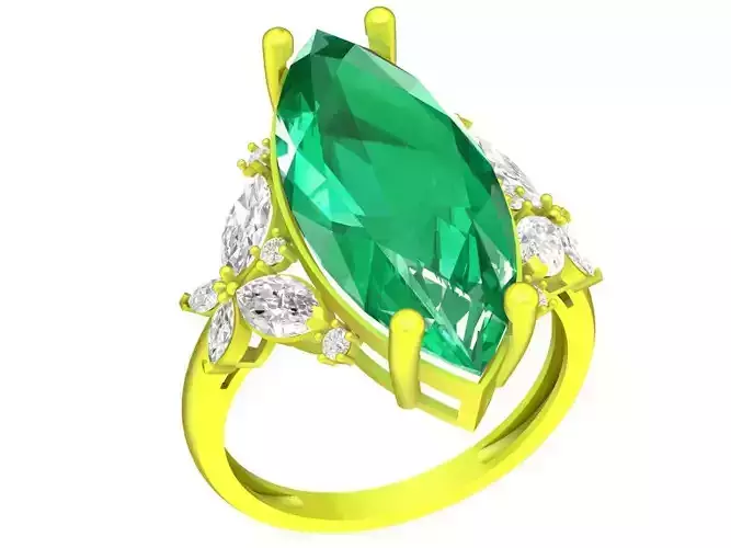 asian luxury diamond women ring 4481