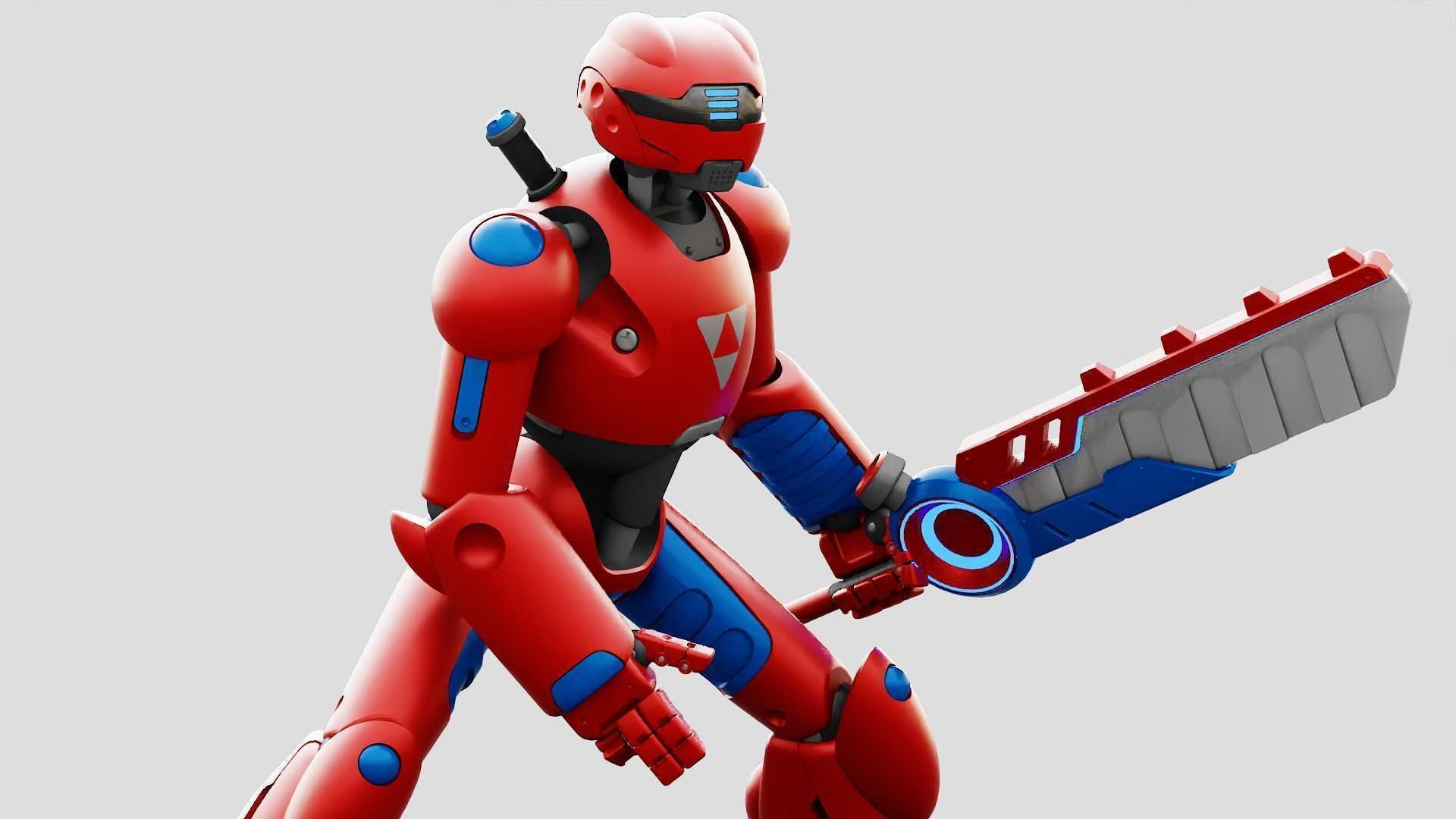 BATTLE DROID ZHOUMI  RIGGED 3D model_1