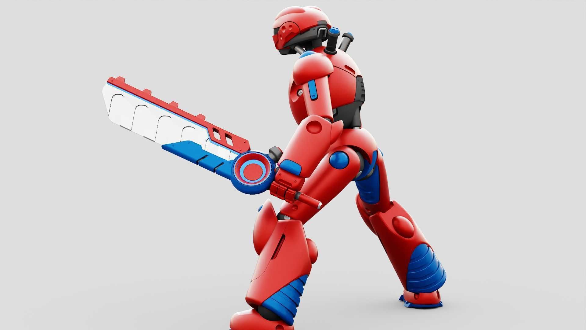 BATTLE DROID ZHOUMI  RIGGED 3D model_27