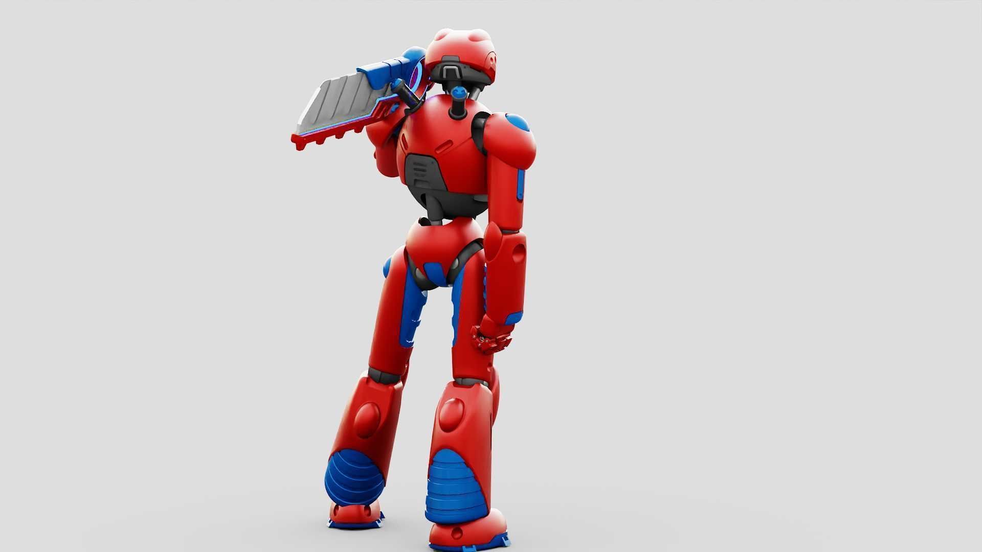 BATTLE DROID ZHOUMI  RIGGED 3D model_8