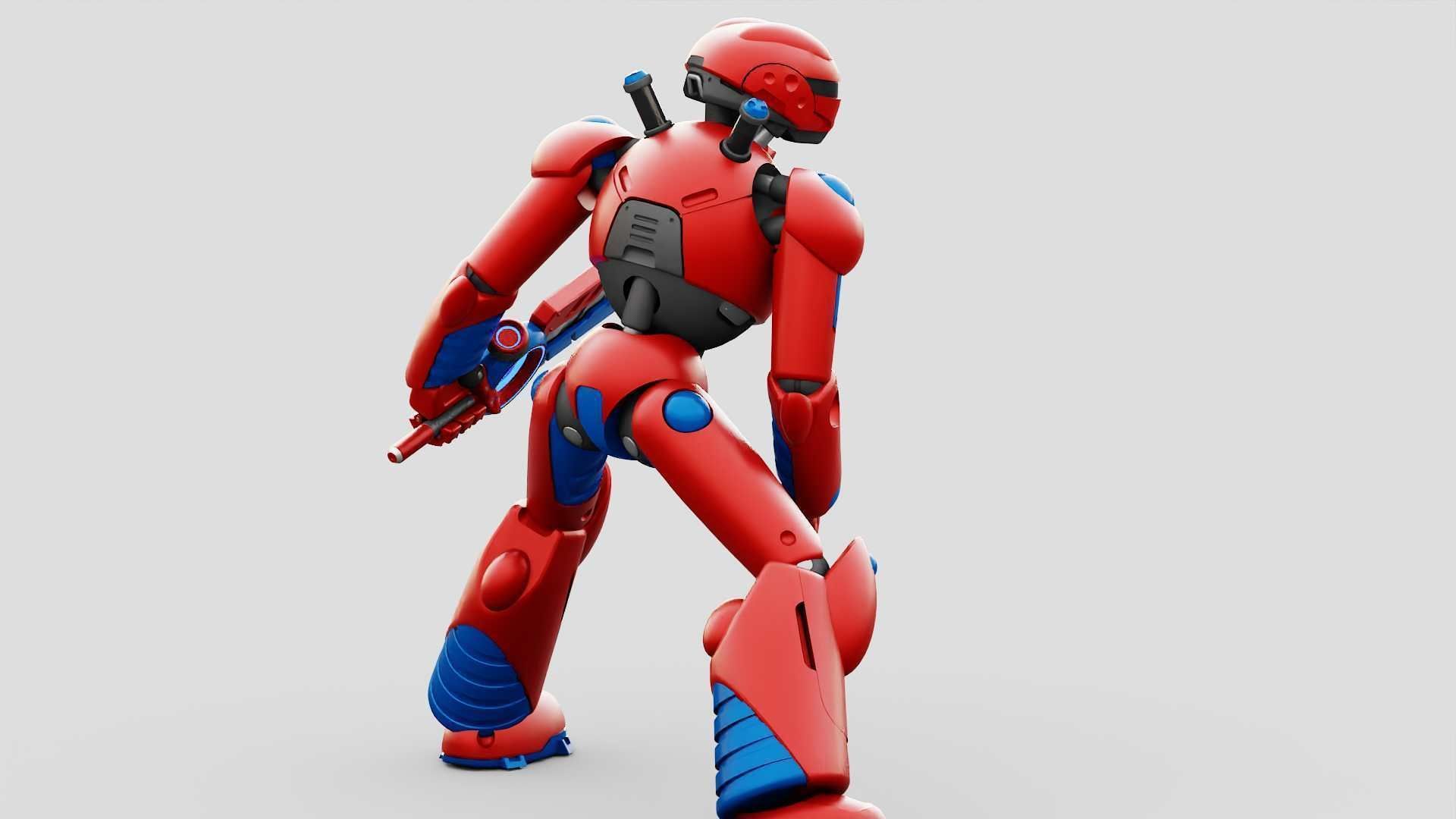 BATTLE DROID ZHOUMI  RIGGED 3D model_24