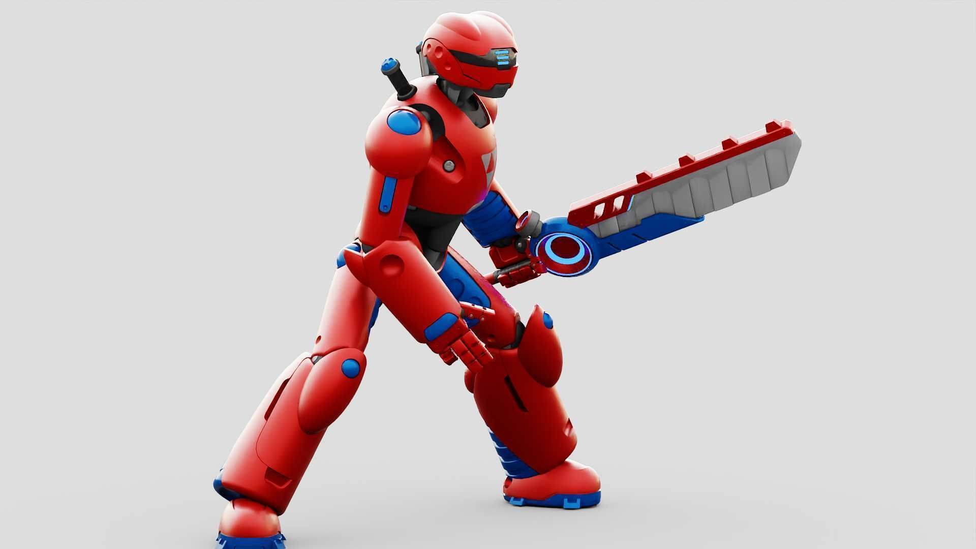 BATTLE DROID ZHOUMI  RIGGED 3D model_23