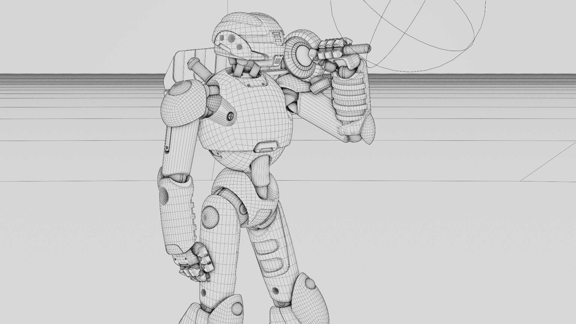 BATTLE DROID ZHOUMI  RIGGED 3D model_39