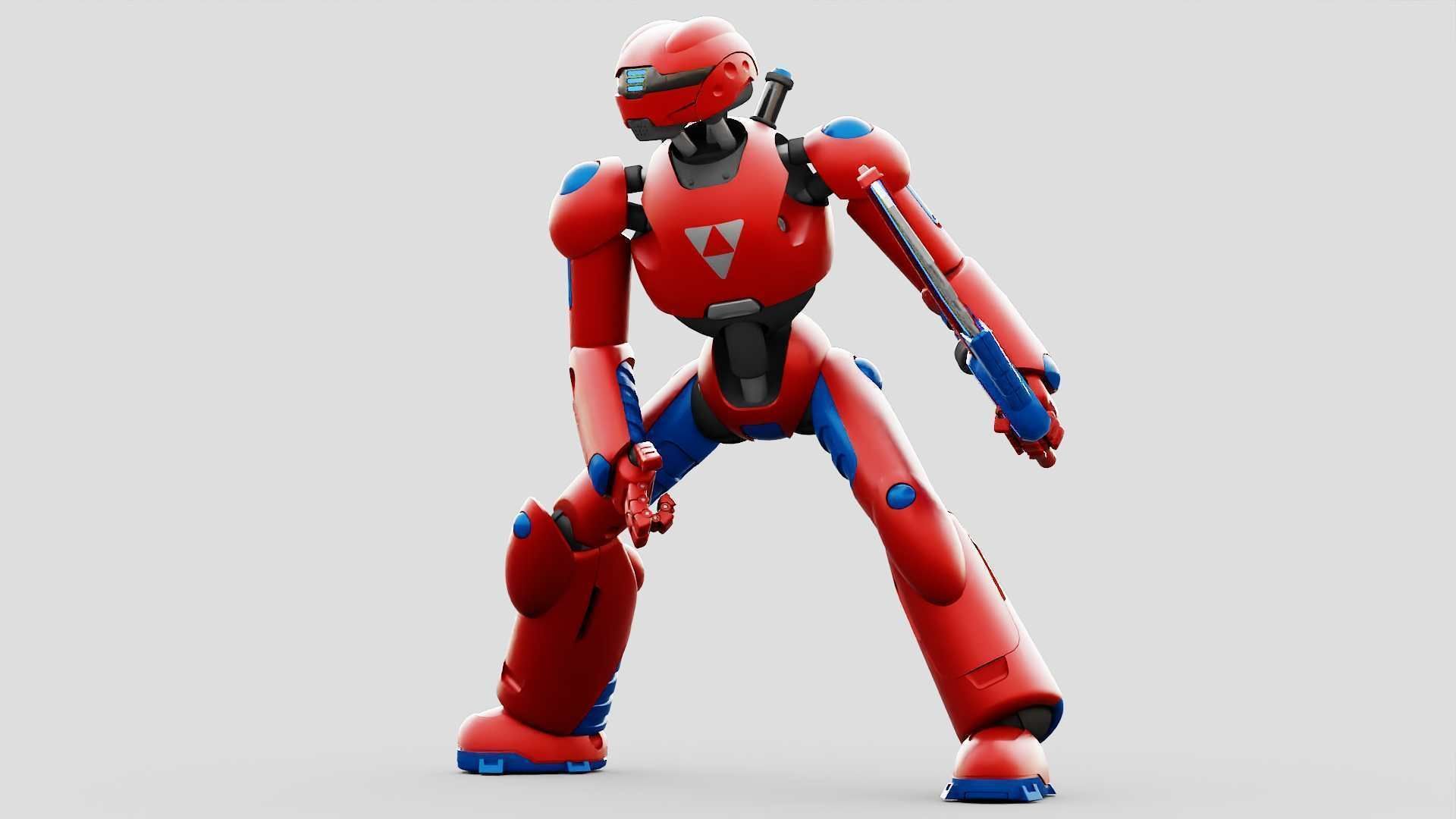 BATTLE DROID ZHOUMI  RIGGED 3D model_28