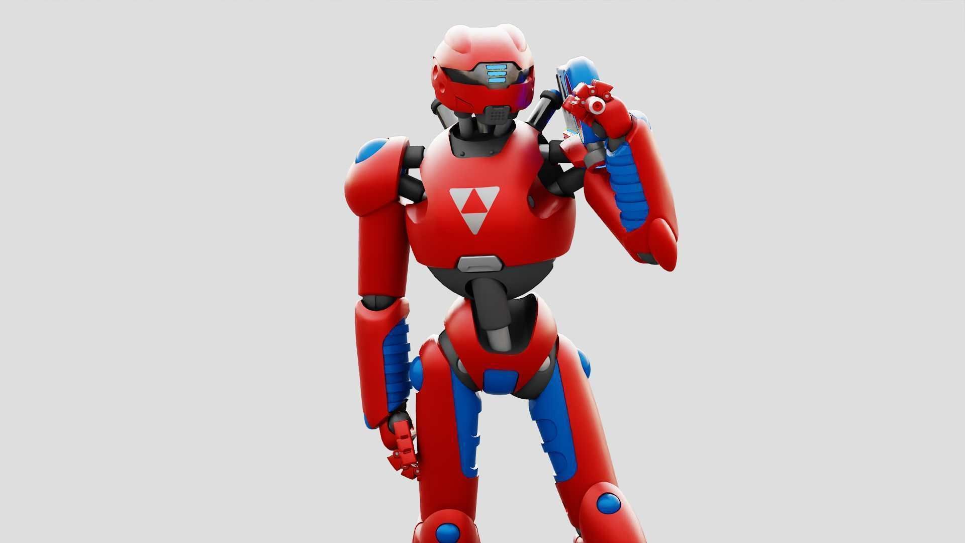 BATTLE DROID ZHOUMI  RIGGED 3D model_16