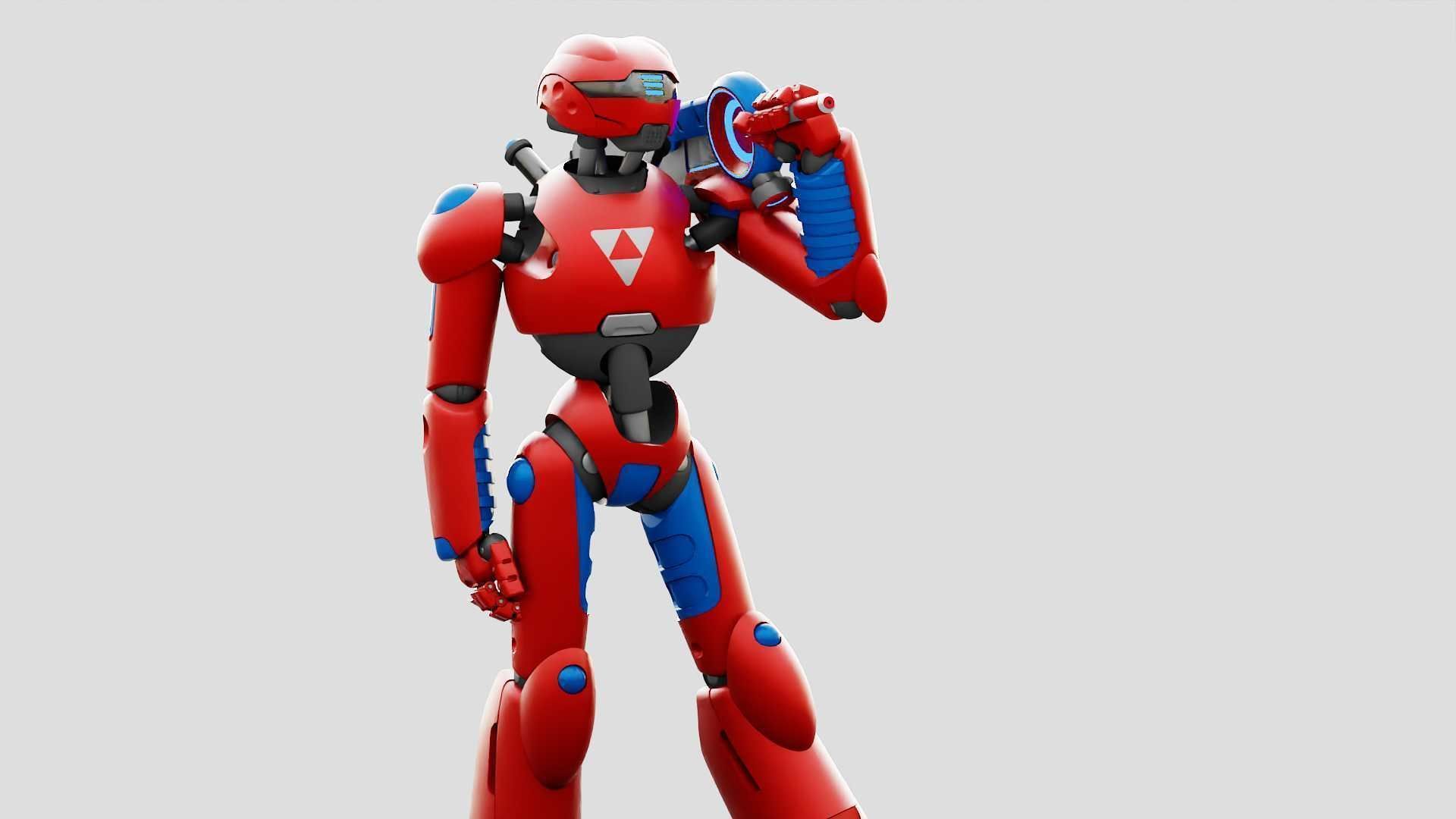 BATTLE DROID ZHOUMI  RIGGED 3D model_2