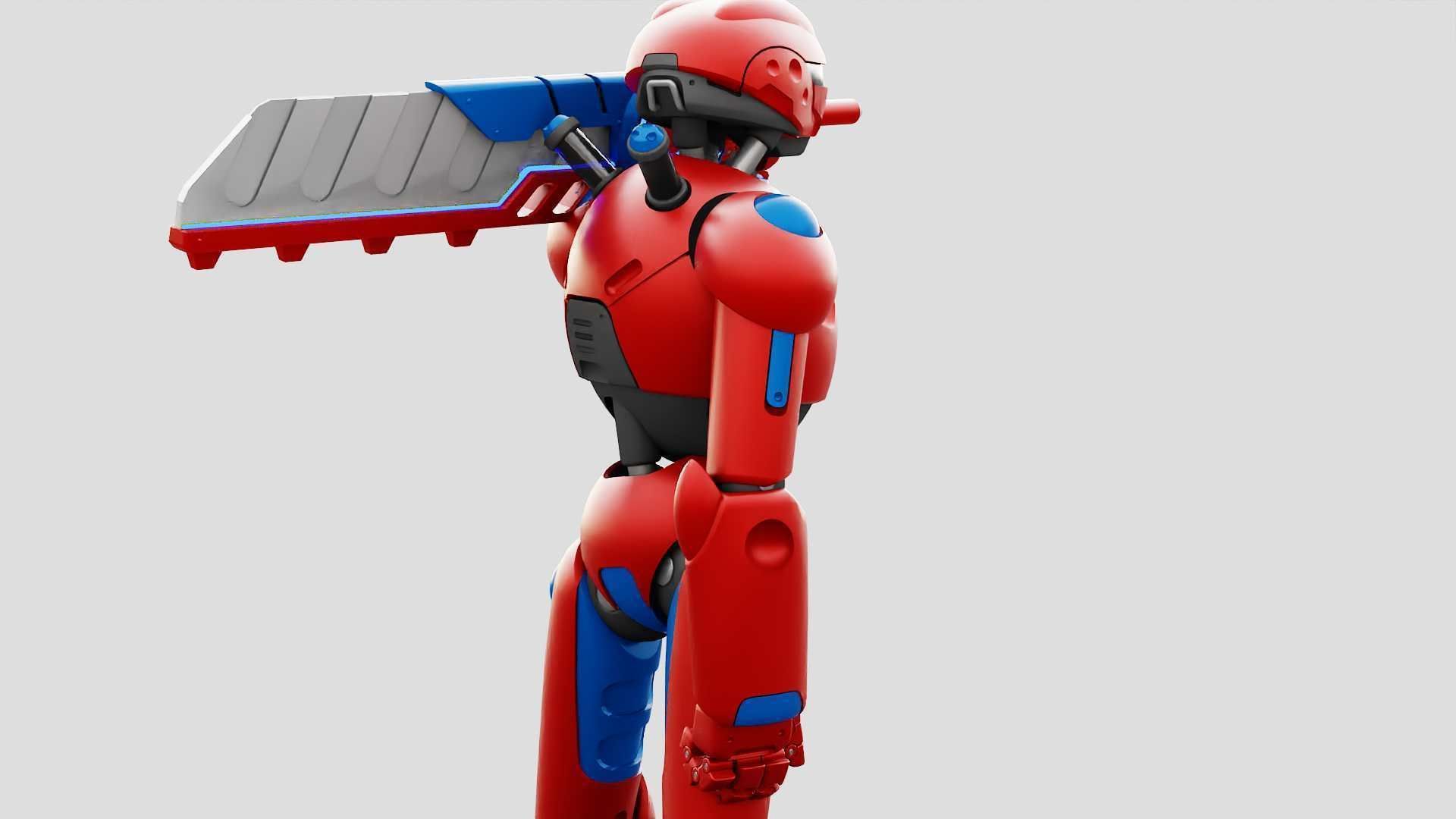 BATTLE DROID ZHOUMI  RIGGED 3D model_6