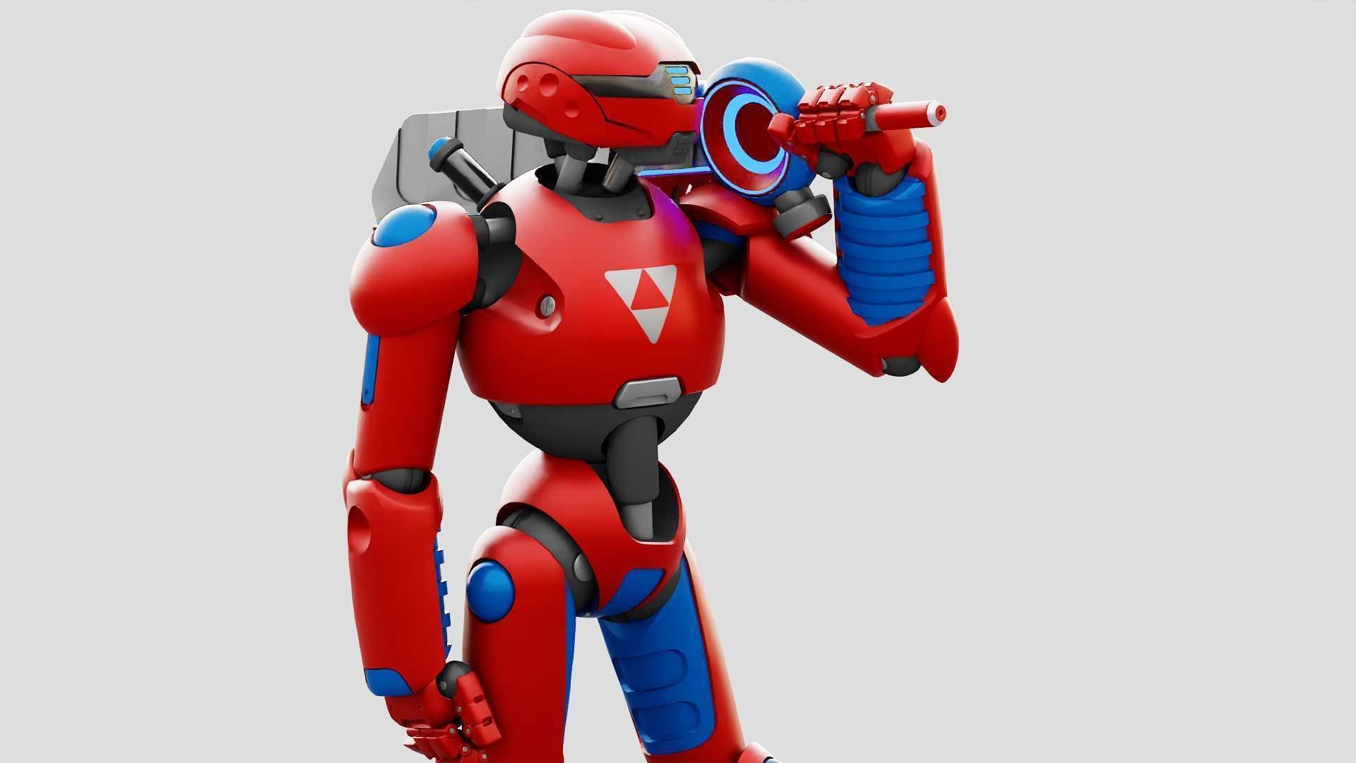 BATTLE DROID ZHOUMI  RIGGED 3D model_3