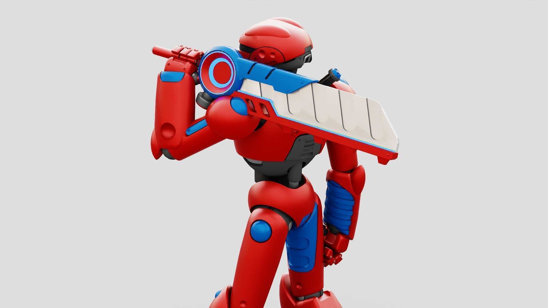 BATTLE DROID ZHOUMI  RIGGED 3D model_21