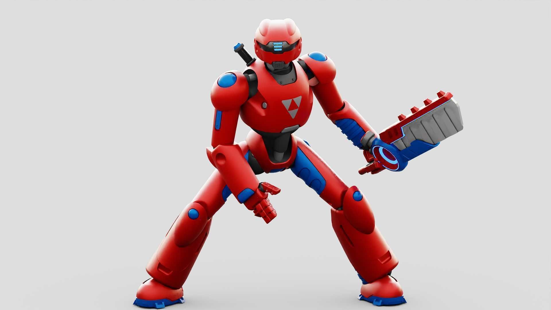 BATTLE DROID ZHOUMI  RIGGED 3D model_22