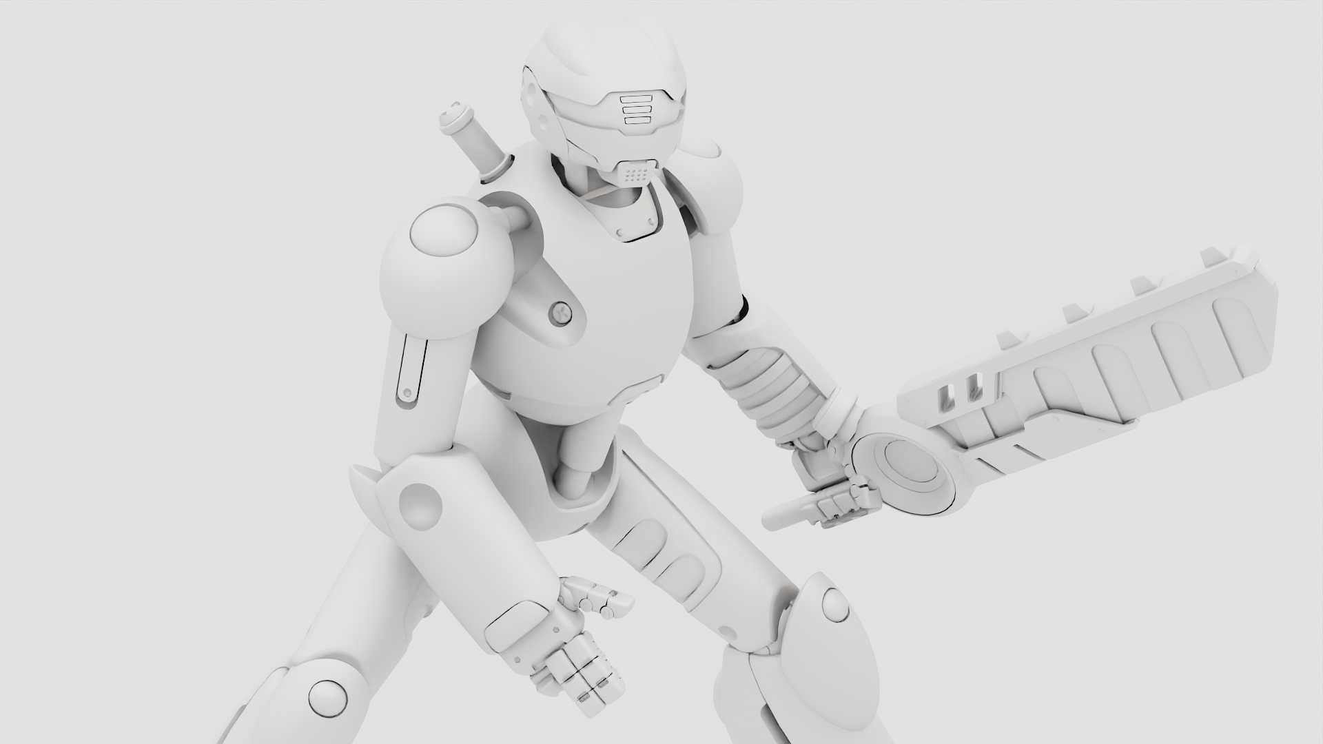 BATTLE DROID ZHOUMI  RIGGED 3D model_32